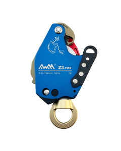 AWAH Z3-FIRE Electric Lifting and Lowering Device for Firefighting Applications with Drill-Powered Pulley
